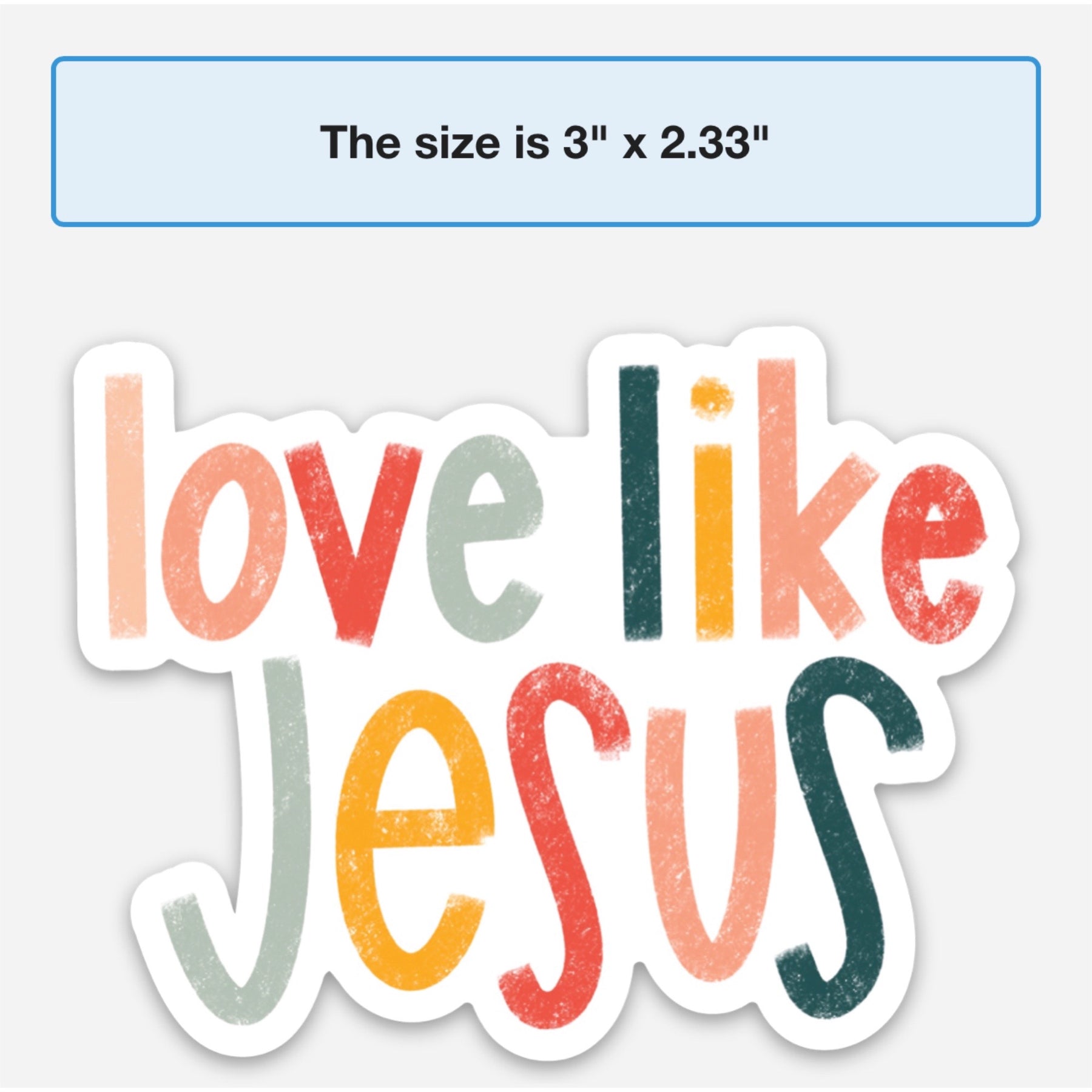 Love Like Jesus Vinyl Sticker | DoodleBeads