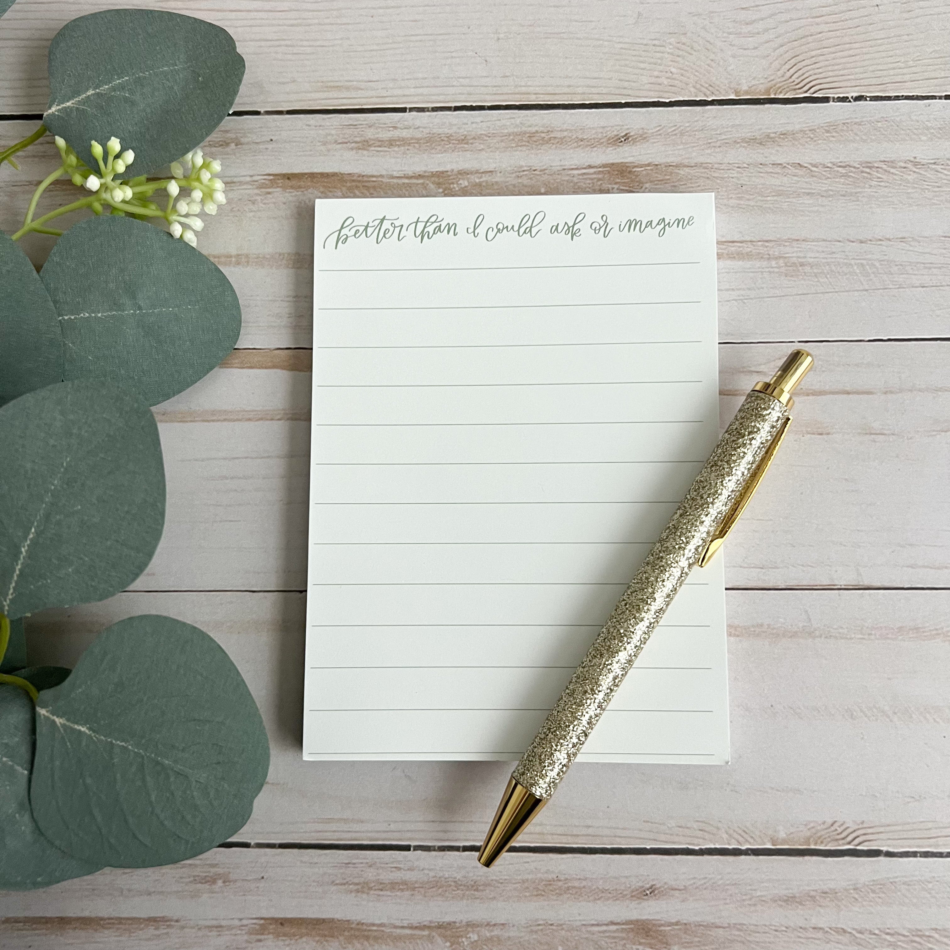 Notepad | Better Than I Could Ask Or Imagine – swaygirls